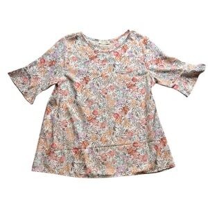 First Look Multicolor Floral Blouse NWOT